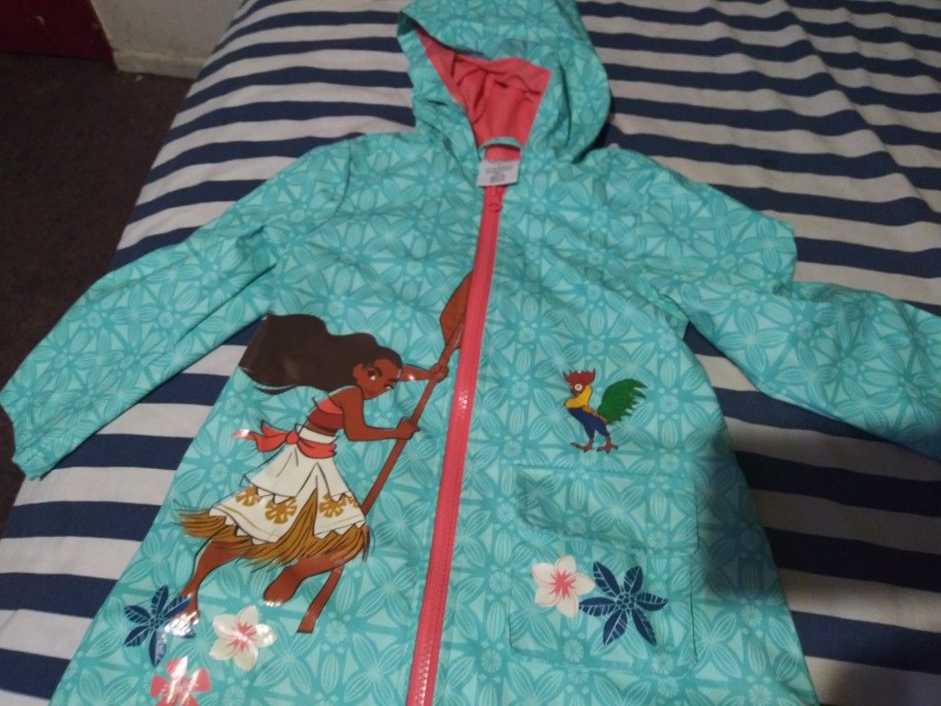 Disney moana raincoat size 3
