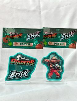Splatoon Raiders x Brisk : San Diego Comic Con 2026 (SDCC) - Stick-On Printed Patch Pack for Jackets, Bags & Crafts