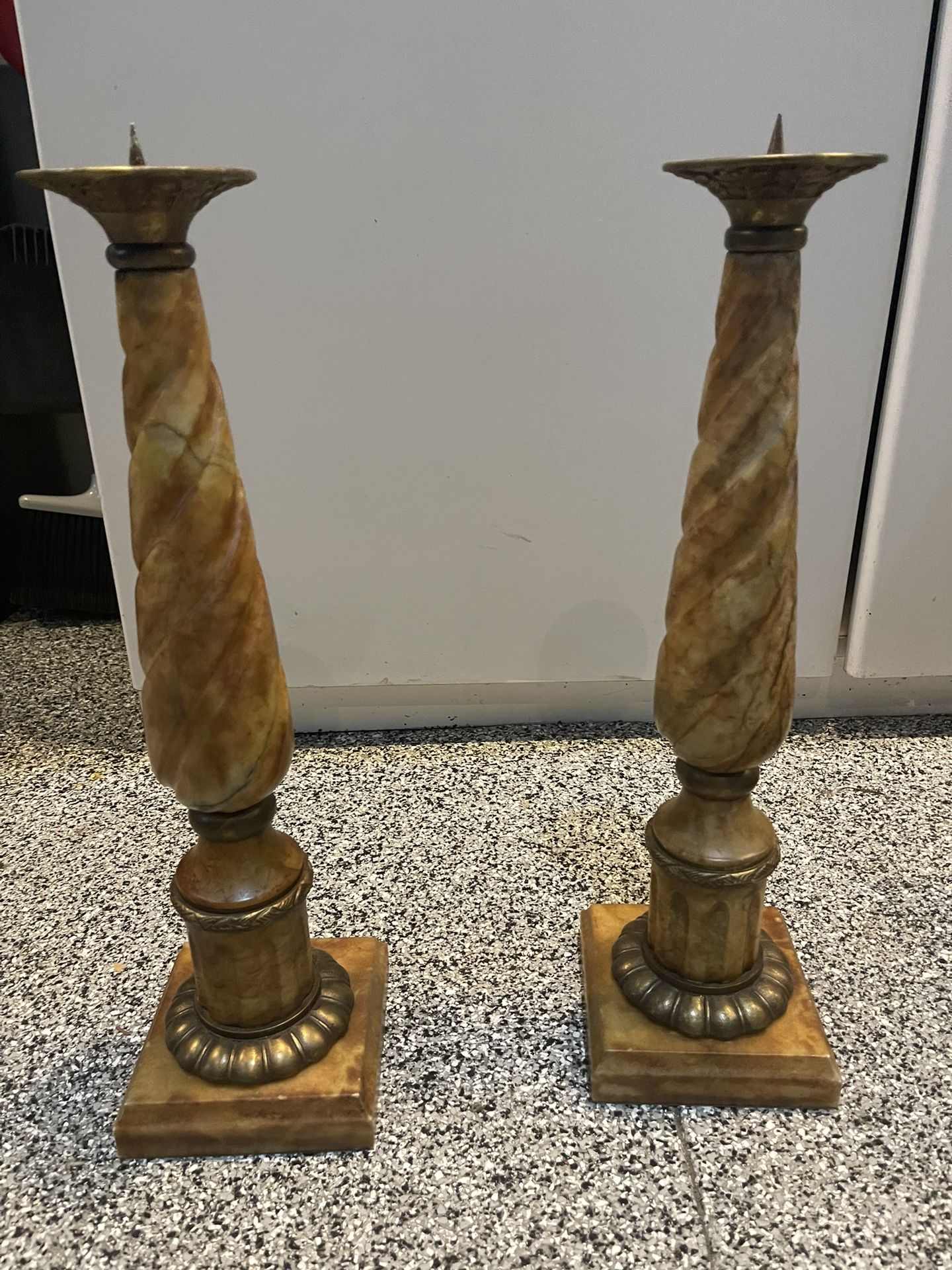 Large Pillar Candle Holders