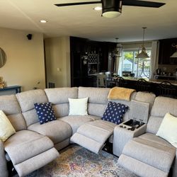 Power Recliner Sectional Sofa
