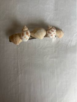 Seashell hair clips handmade