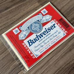 Rare Vintage Budweiser Manila Beer Label