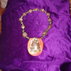 Cottage Designed/ Hand Made Beaded Necklace