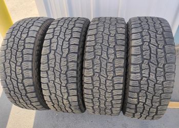 18" DODGE RAM TRUCK WHEELS /RIMS, ALLOY 5 SPOKE SILVER FACTORY OEM / Mazama Open Range A/T All-Terrain 275/65R-18