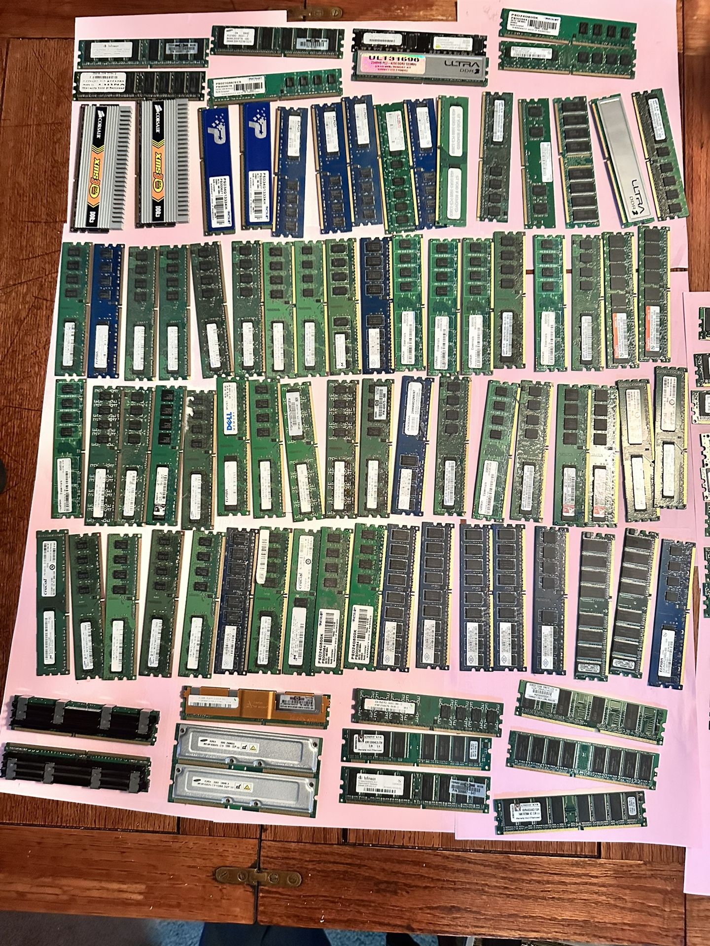 Lot Of APPX. 255 RAM modules