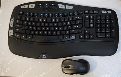 Logitech K350 Keyboard - Wireless Connectivity - RF - Black - USB Interface