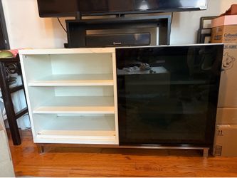 IKEA Cabinet TV Stand Console with Glass Door