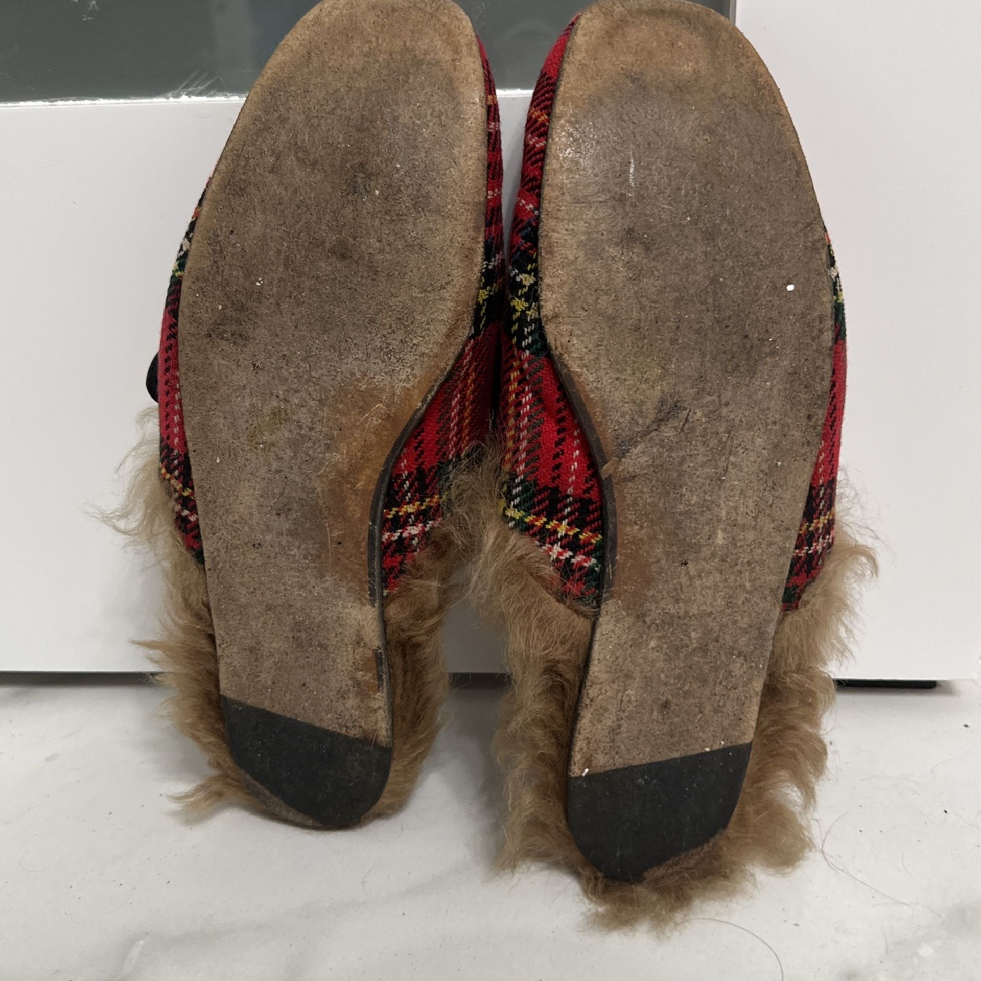 Princetown tartan slipper with cheap double g