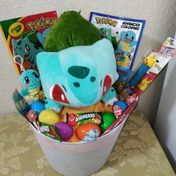 POKEMON EASTER BASKET. ( PICK UP IN MODESTO.)