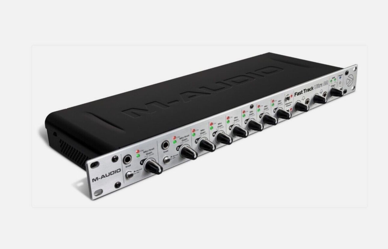 The M-Audio Fast Track Ultra 8R is a USB interface