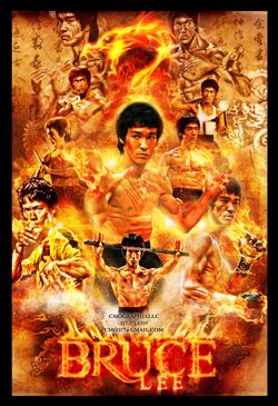 Bruce Lee 24x36” canvas lithogram