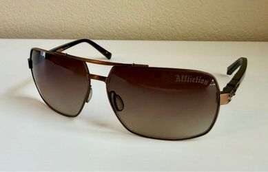 Affliction MAC 63-12 130 Tortoise Cocoa Live Fast Sunglasses