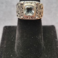 Genuine  Prasiolite Ring 