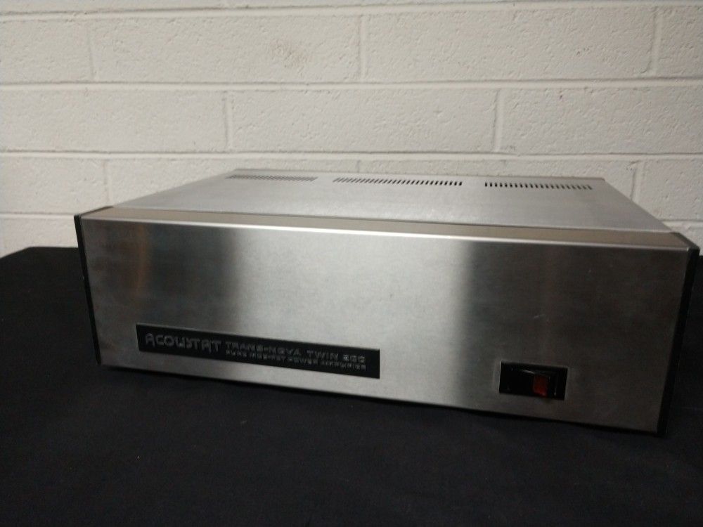 Acoustat tnt-200 trans nova twin 200 stereo power amplifier