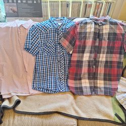 THREE L/G BOYS BRAND-NAME SHIRTS 