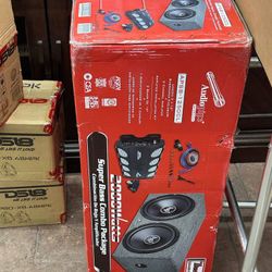 Audiopipe 2 12inch Subs Wiring Kit And Amp