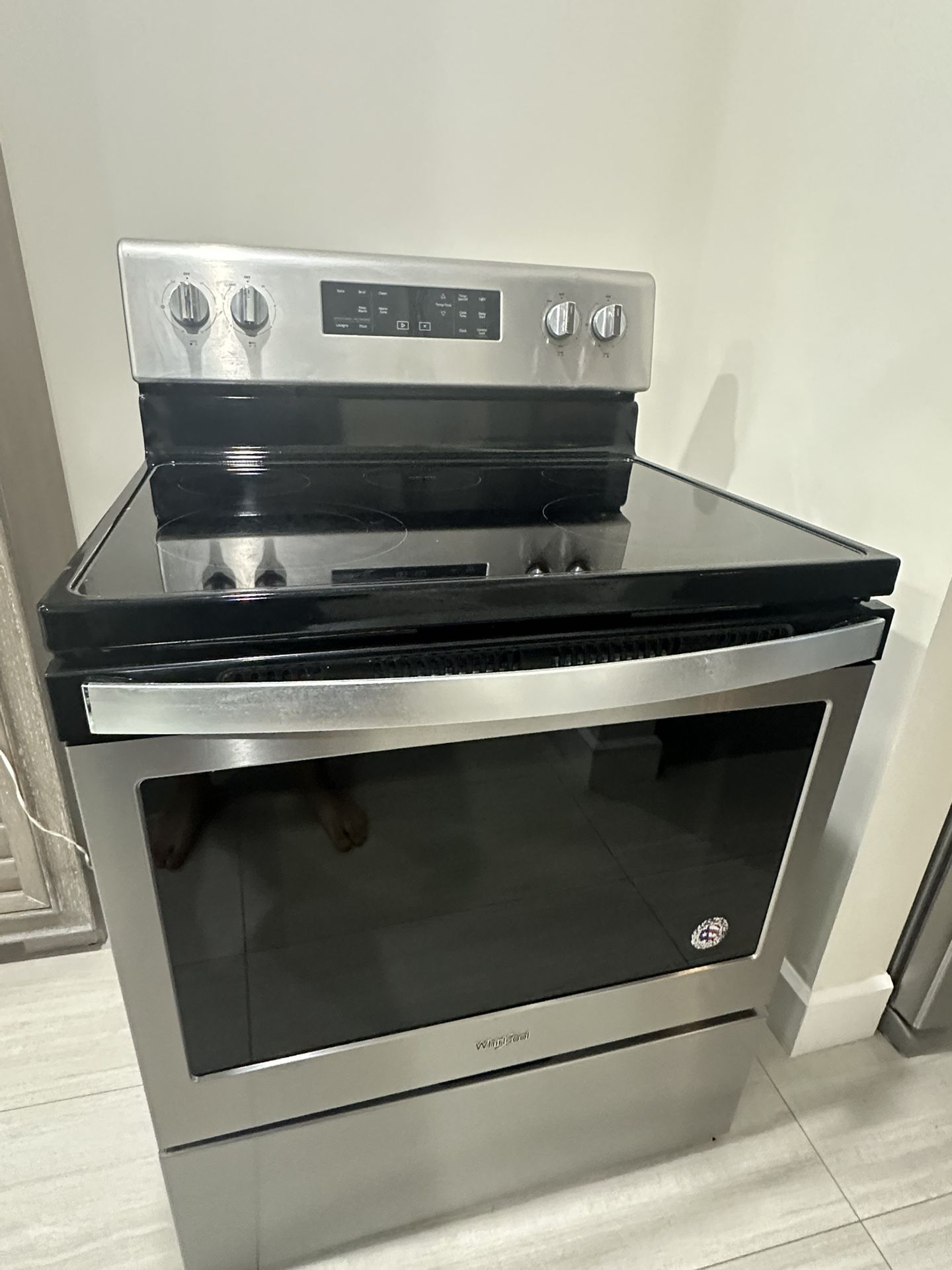 Stove Whirlpool, stainless steel