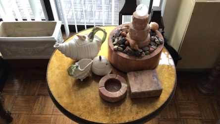 Tea Set And Rose Stone Set Bundled
