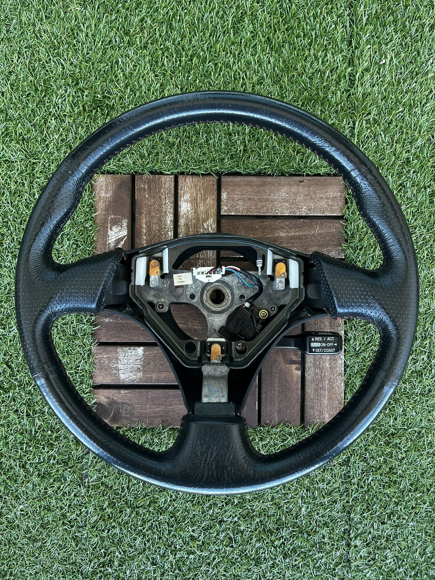 98-01 Toyota Corolla S OEM 3 Spoke Steering Wheel W/ Cruise Control