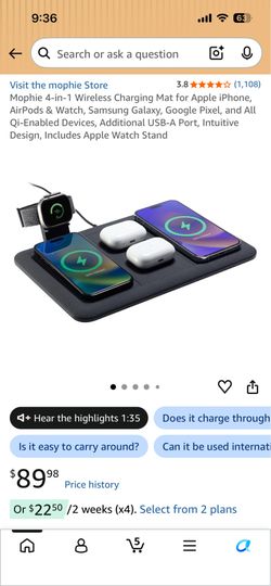Charge pad 4 in 1