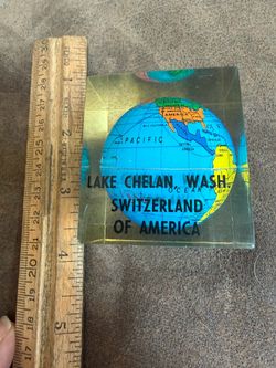 Vintage Lake Chelan globe