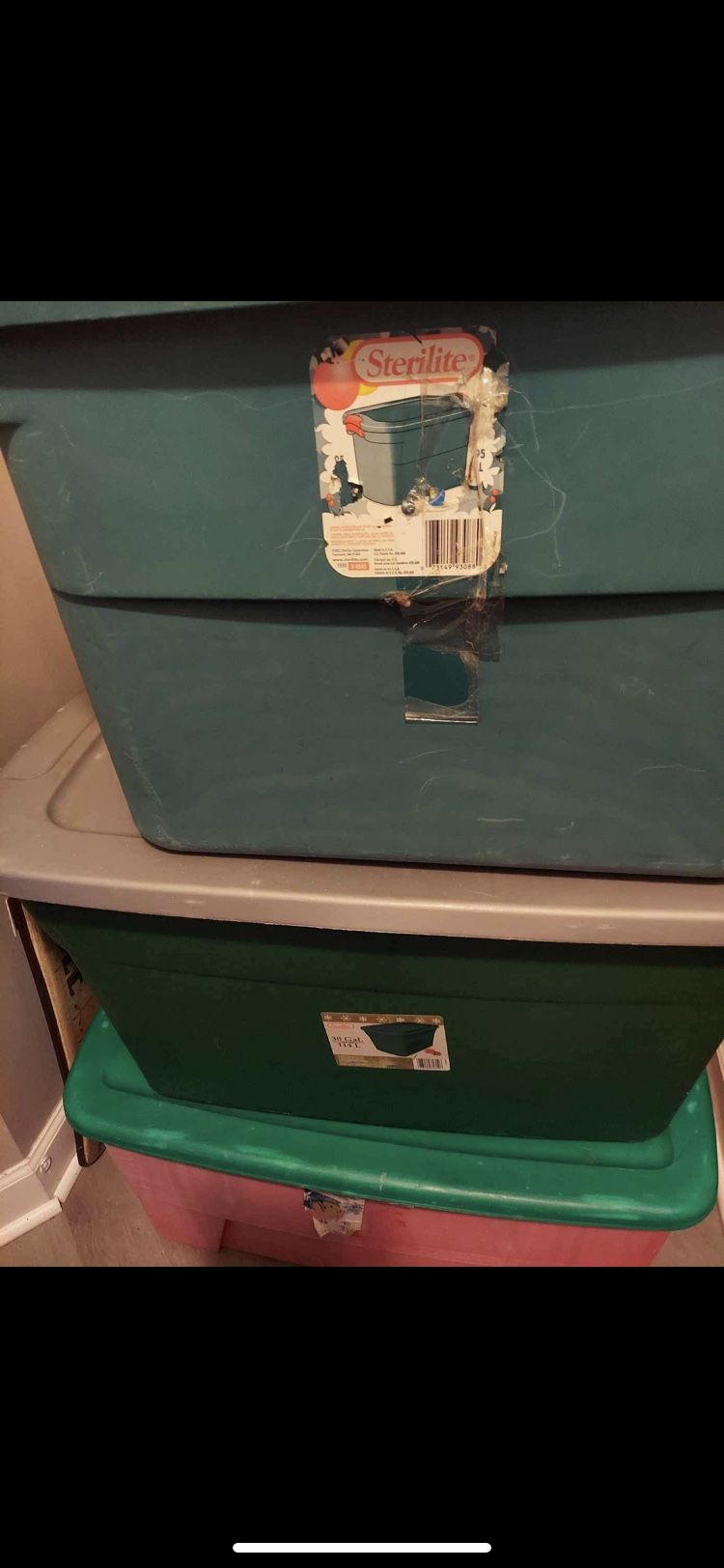Three Storage Bins $25 For All