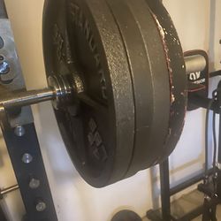 Everything Included Weighted Squat Rack