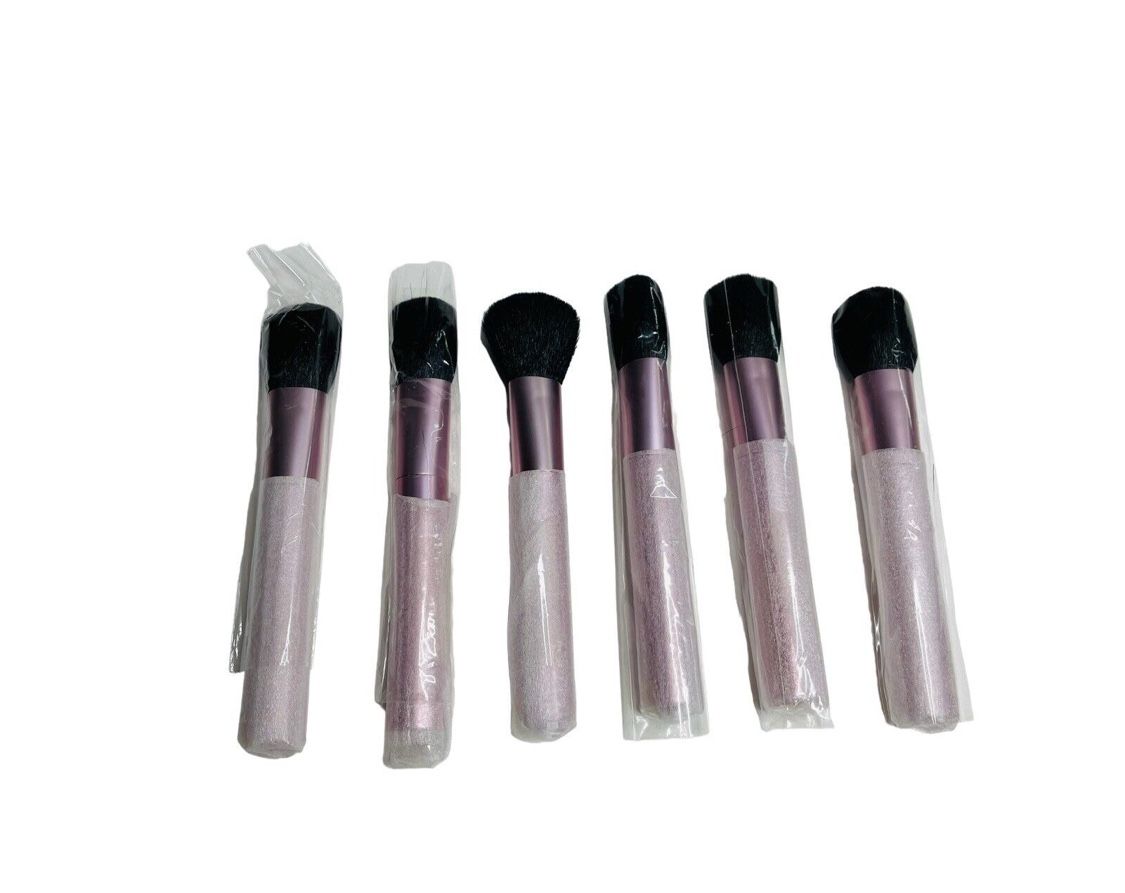 Mally Makeup Cosmetic Blush Brush Pink Bundle Set of 6 Beauty