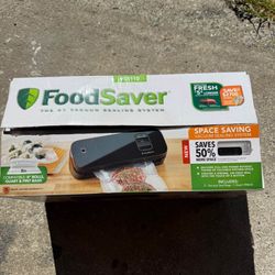 FoodSaver Space Saving Food Vacuum Sealer, Black