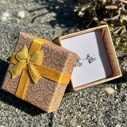 Sterling Silver Cherry Earrings For Girls