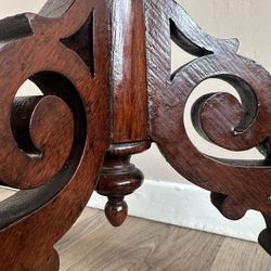 Victorian Mahogany Wine Table c.1860 – Barley Twist Pedestal, Scalloped Top, Free Delivery