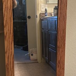 Solid Oak Mirror