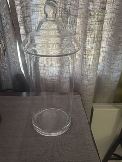 Tall Glass Dispenser For Candy Or Decor