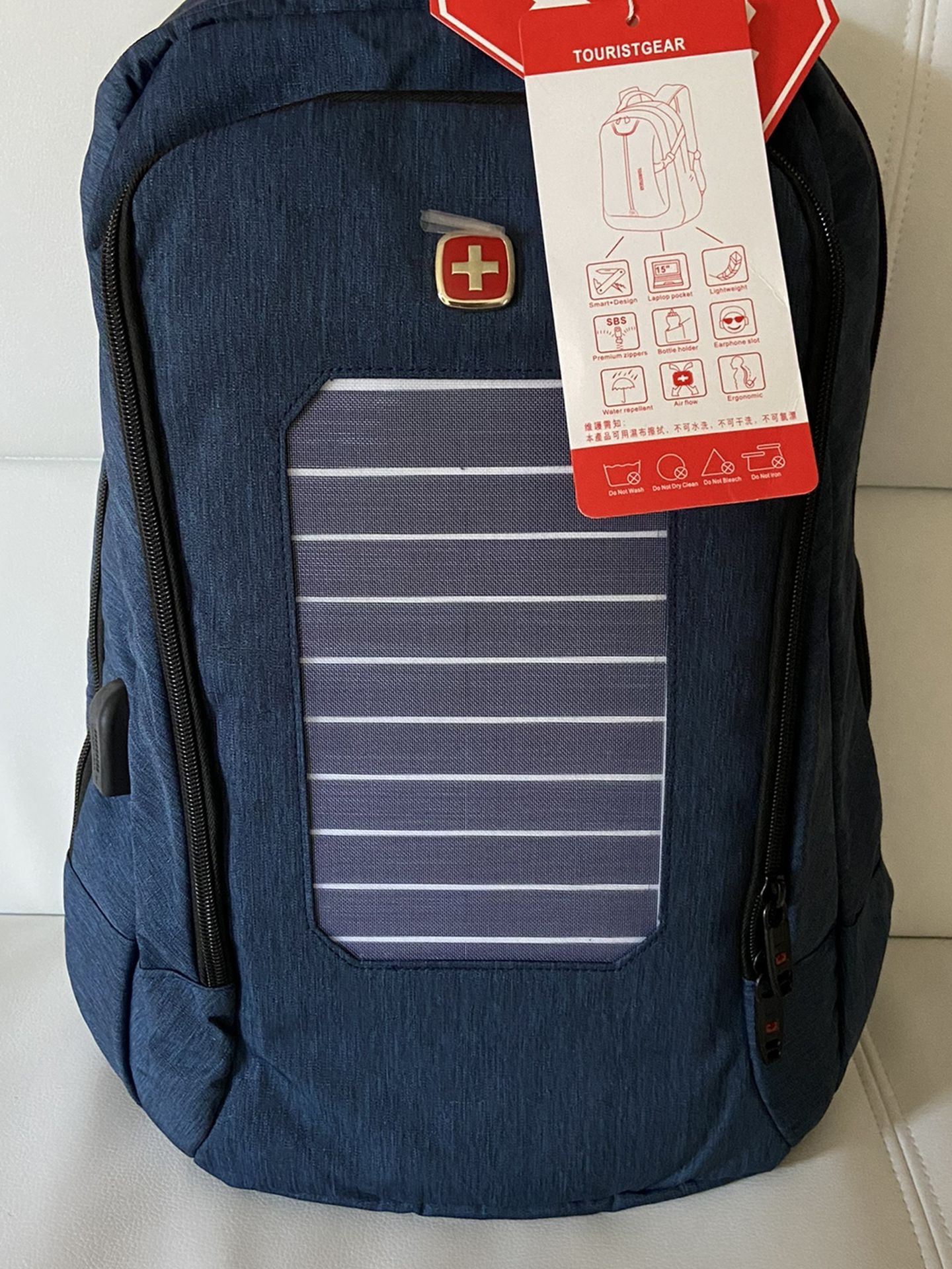 Anti Theaft Solar Charger Backpack