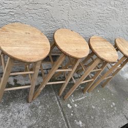 Four Matching Bar Stools 