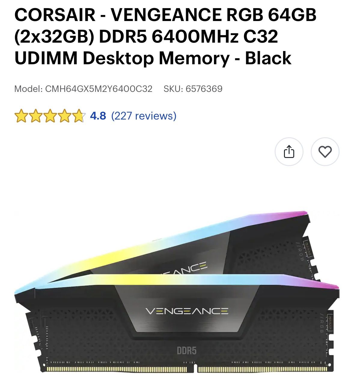 64 Gb DDR5 RAM