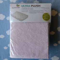 ❤️ NIP, SUMMER ULTRA PLUSH Baby Changing Pad Cover, MINKY SOFT  in 🌺 PINK! 🌺 NEW!