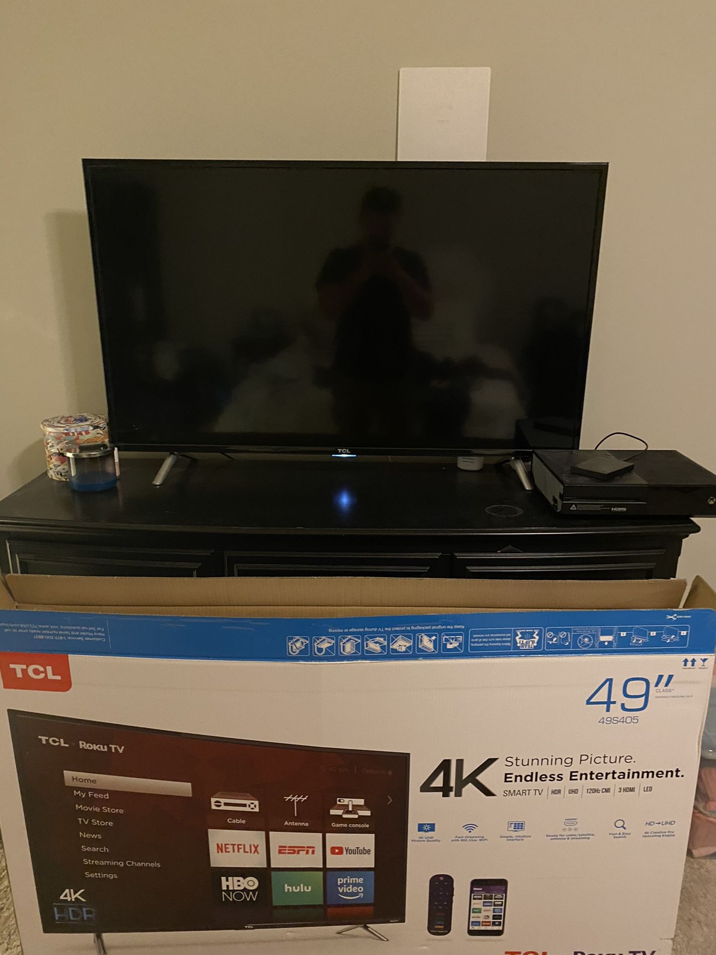 49” tcl roku tv