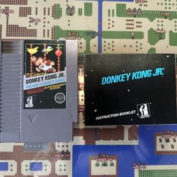 NES Nintendo Donkey Kong Jr. (5 Screw) Cart and Manual Please Read Description 