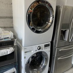 lg washer dryer gas set white 