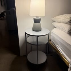 Room & Board Side End Tables With Lamps 