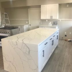 Calacatta White / Calacata Laza Prefab Countertops/ Jumbo Pieces Available