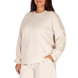 Lazypants Women Cream Sueded Sweatshirt Activewear Sportswear Lounge Sweater