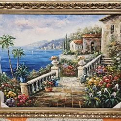 Gorgeous Geniune Oil Painting Signed 36x48 