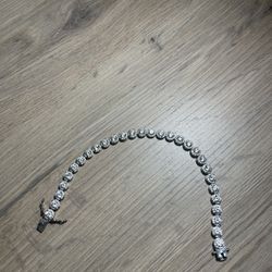 Silver Diamond Bracelet (Fashion Jewelry)