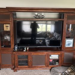 Cherry Wood Home Entertainment System