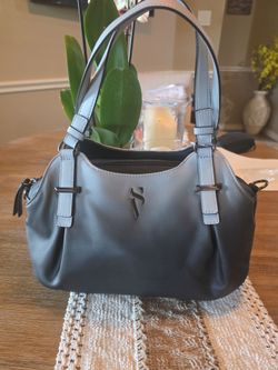 NWOT Simply Vera Vera Wang Buena Satchel Bag In Grey Ombre Colorway Vegan Leather