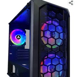 Apevia PRODIGY-BK Micro-ATX Gaming Case with 1 x Tempered Glass Panel, Top USB3.0/USB2.0/Audio Ports, 3 x RGB Fans, Black Frame

