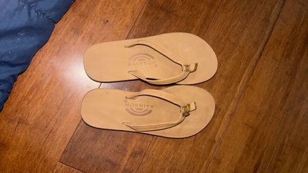 Rainbow sandals tan