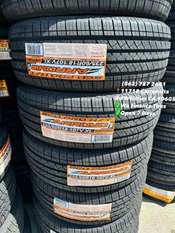 235/60R18 Arroyo Set of Tires Installed and Balanced Set de Llantas Nuevas Instaladas y Balanceadas